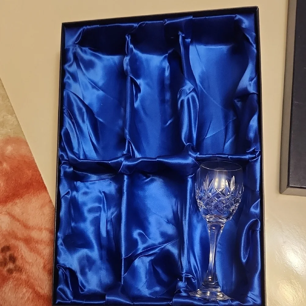 Bohemia 24% PbO Fine Crystal Glasses Set Of 6 ✨️New In Origial Packaging - Picture 6 of 8